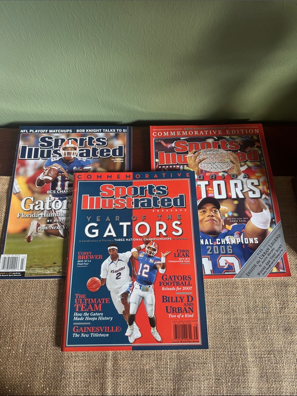 Sports Illustrated Magazine Lot of 3 Year of the Gators NCAA University Florida